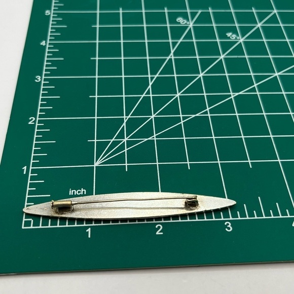 Vintage Pierre Bex France Art Deco Style and  rhinestone brooch Trombone Closure - Picture 7 of 9